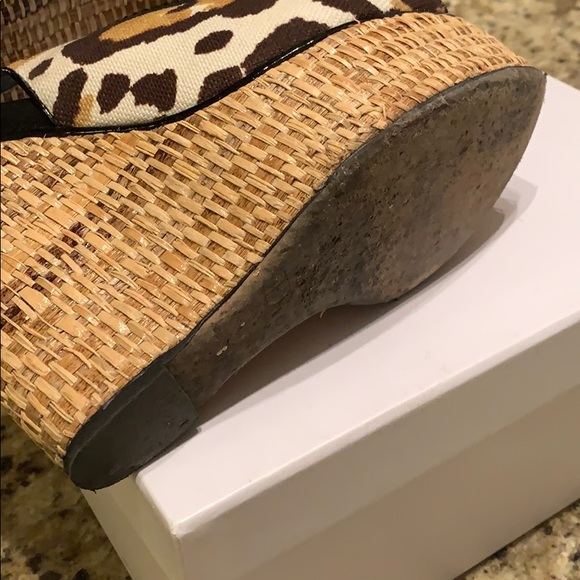 Christian Dior Leopard Platform Wedges - Picture 7 of 8